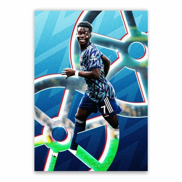 Bukayo Saka Away Kit Poster - A1