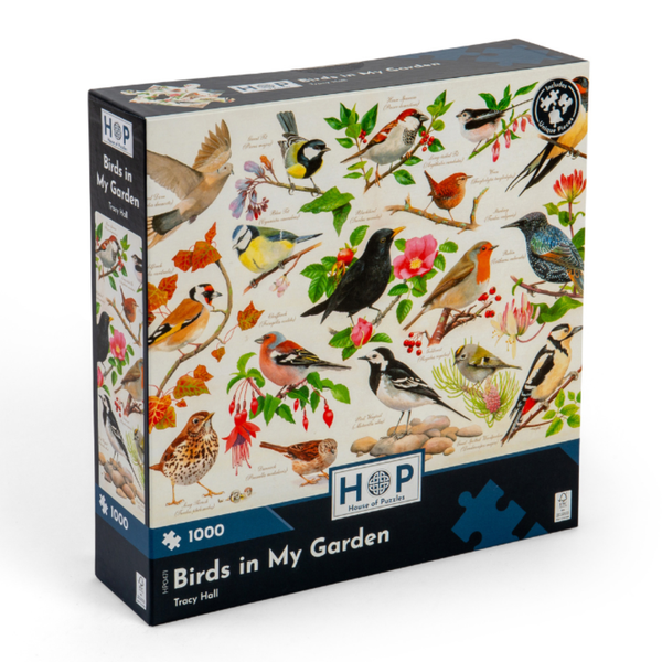 House of Puzzles - Birds In My Garden - 1000 Piece Jigsaw Puzzle