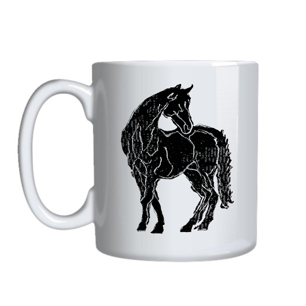 Art Horse8 Mugs for Horse Lovers Trendy Graphic Birthday Cup Present 015