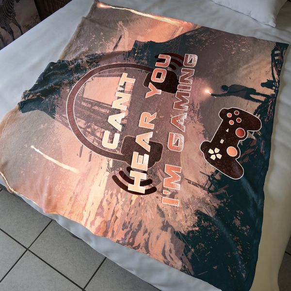 I'm Gaming Brown Light Weight Fleece Blanket image