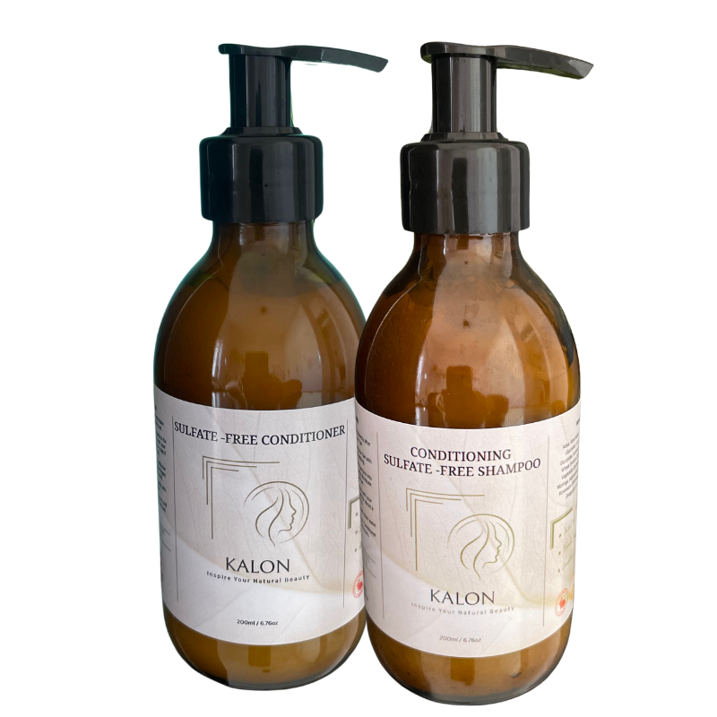 Conditioning Shampoo & Conditioner (Sulfate-Free) - 100% Natural - 200ML