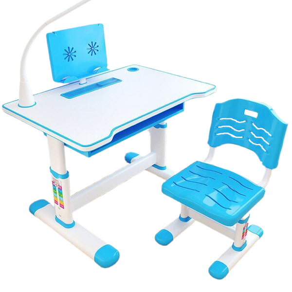 Kids Adjustable Desk With LED Light &amp; Chair