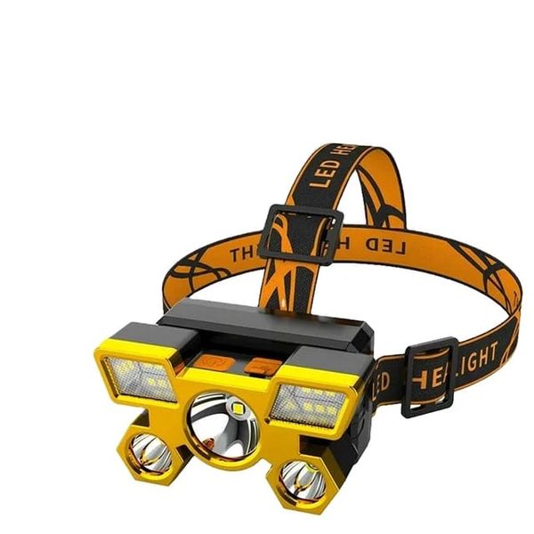 5 LED Headlamp Rechargeable Super Bright COB Long Range Headlight