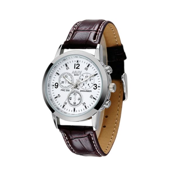 NARY Women Leather Quartz Watch Multi-Dial Waterproof Women Casual Watch