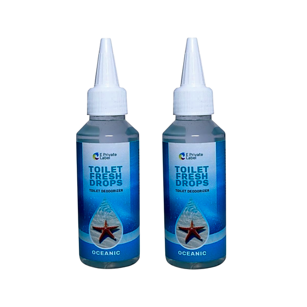 E Private Label Toilet Fresh Drops 100ml x 2 - Oceanic
