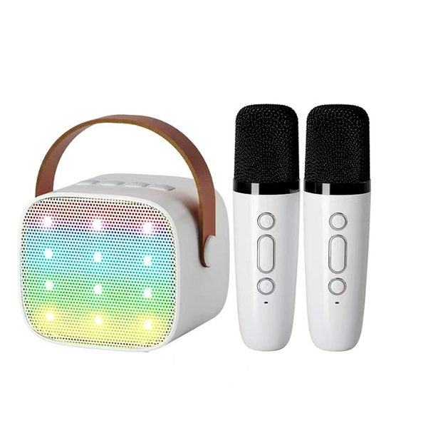 Bltunoed Magic Voice Karaoke Microphone Speaker , 5 Voice Effects, White