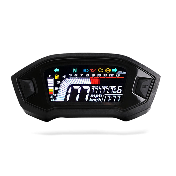 LCD Digital Odometer LED Speedometer Universal for 2,4 Cylinder Model