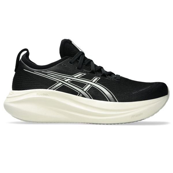 ASICS Men's GEL-NIMBUS 27 Road Running Shoes - Black/Lake Grey