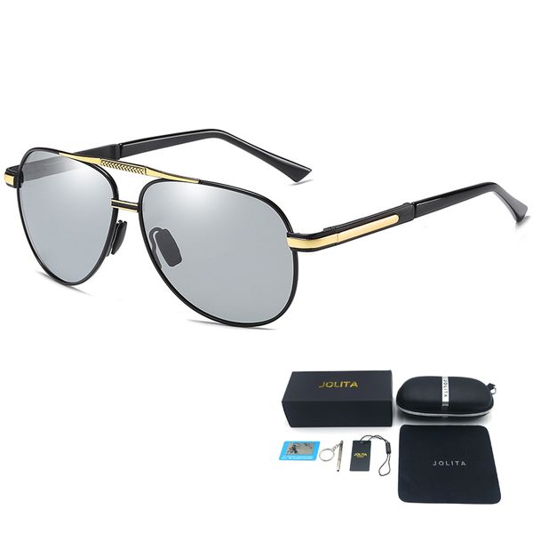 JOLITA Polarized Color-Changing Sunglasses Pilot Retro Eyewear A515BS
