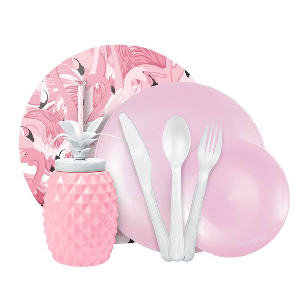 LUMOSS - Dinnerware Set - Flamingo
