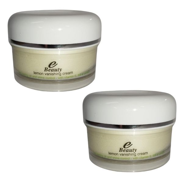 E-Beauty Vanishing Cream 50ml - Lemon Pack of 2