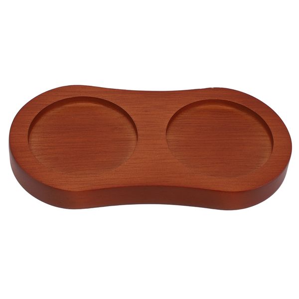 Pepper Salt Mill Tray 8 Shaped Wooden Tray for Placing Seasoning Bottles