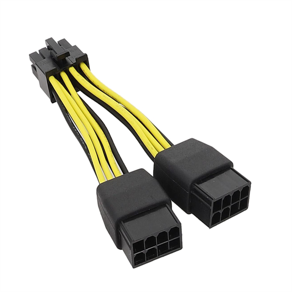 Dual 8Pin to 8Pin Power Graphics Card Power Cord Cable for NVIDIA, A
