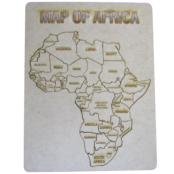Map Of Africa Wooden Puzzle