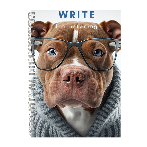 Write A4 Notebook Pad for Dog Lovers Funny Graphic Birthday Present 004