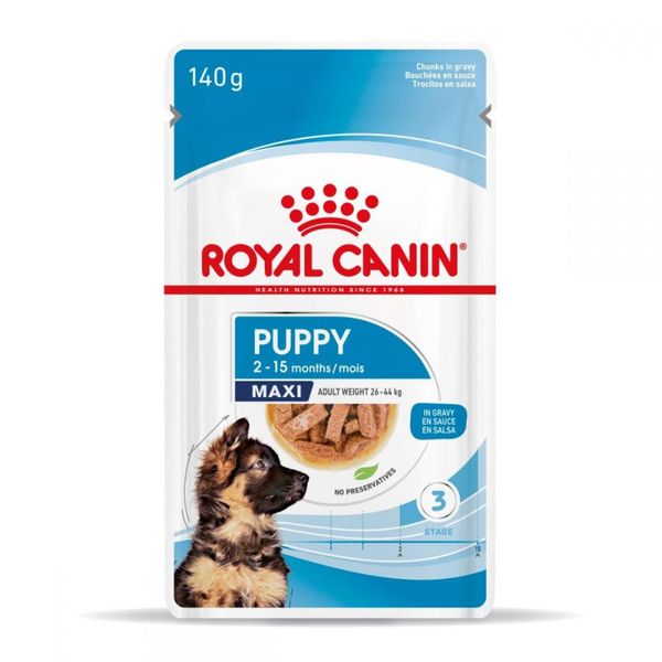 ROYAL CANIN Maxi Puppy Wet Dog Food 10 x 140 G