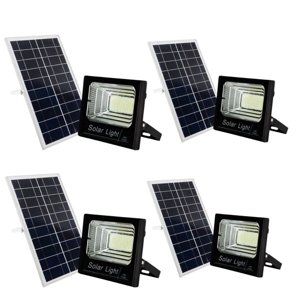 Solar Flood Light with Remote - 4 Pack 40w
