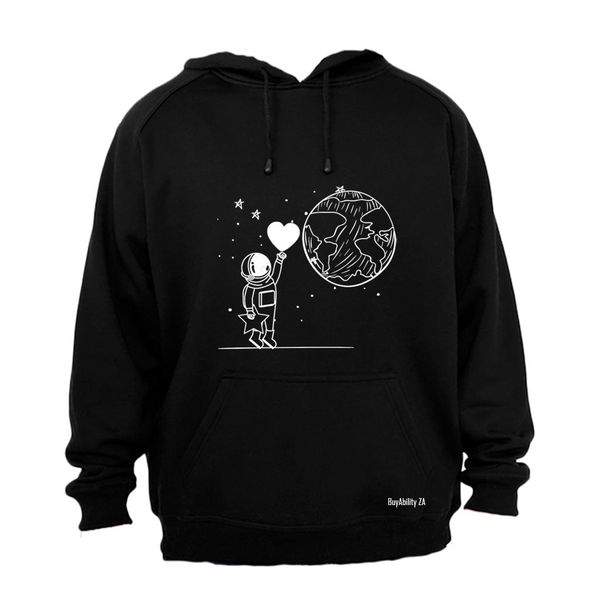 Astronaut - Mens - Hoodie - Grey