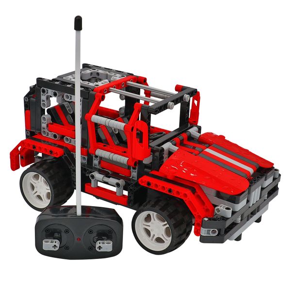 Remote Controlled Build A Car - 438 Pieces - Red