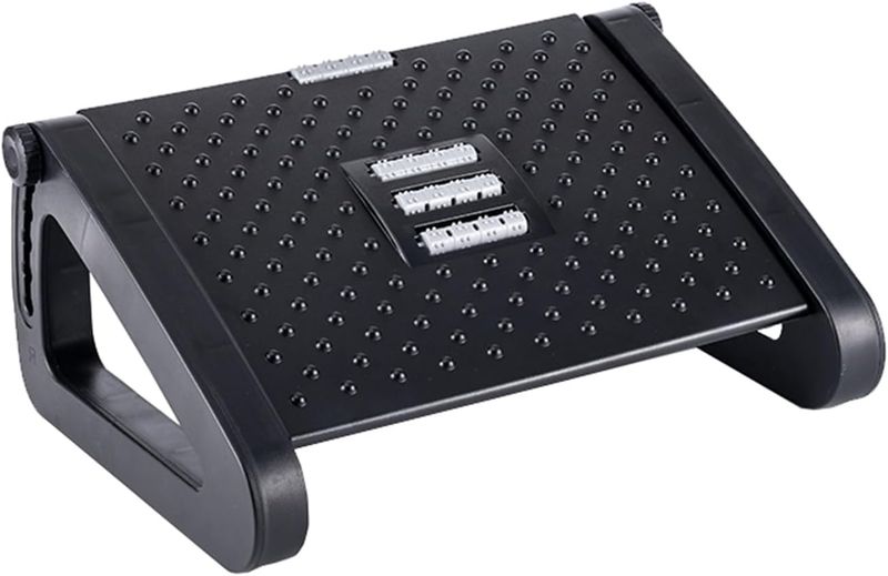 Ergonomic Foot Stools for Under Office Desks - with Massage Rollers