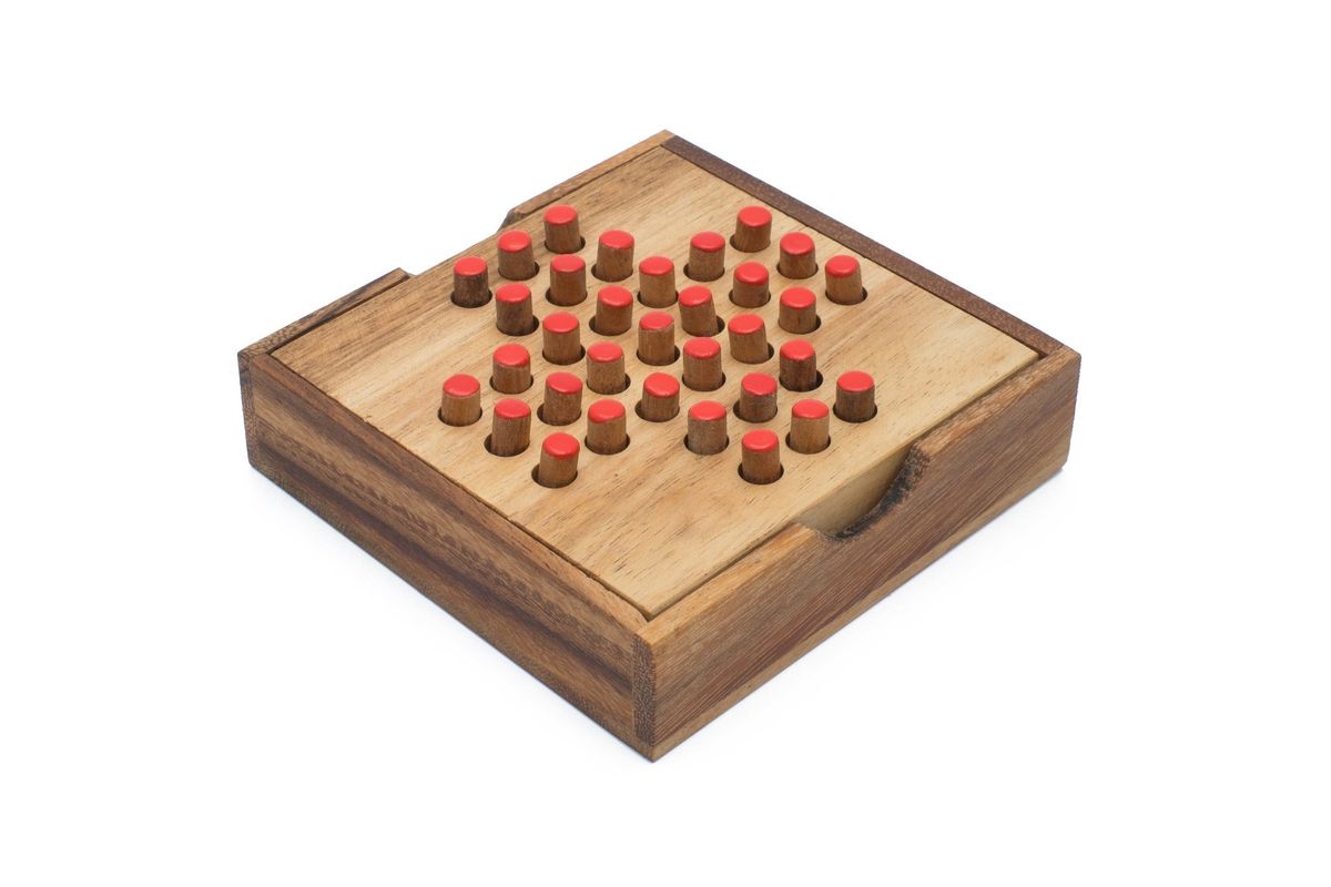 Peg Solitaire - Wooden Board Game | Shop Today. Get it Tomorrow