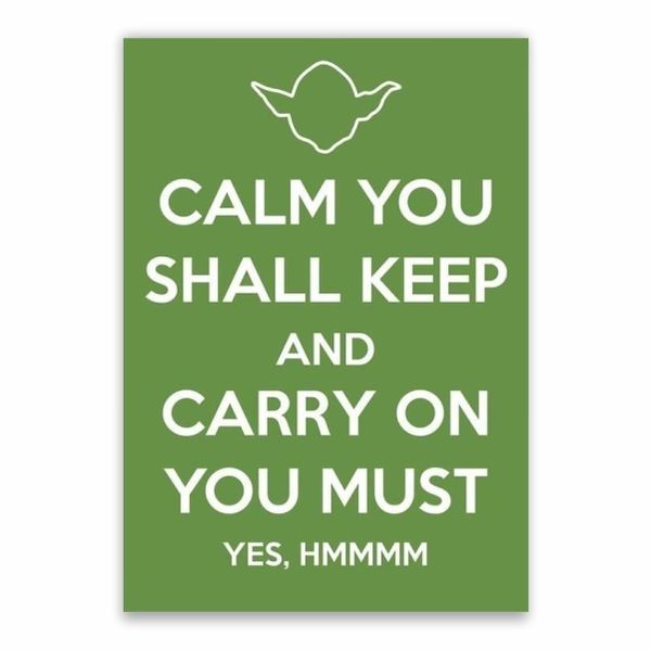 Yoda Motivational Poster - A1
