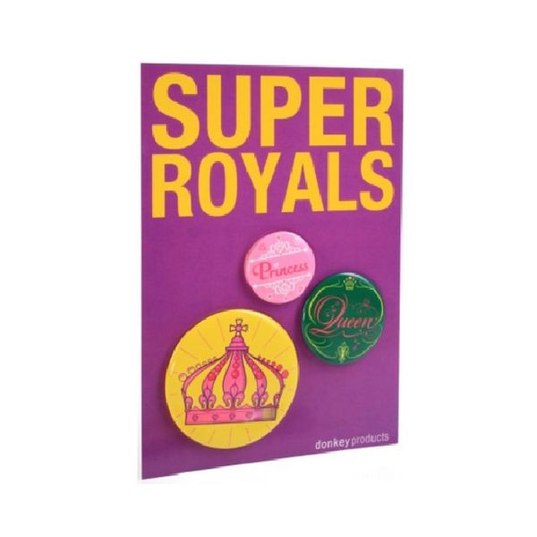 Super Royals pin badges