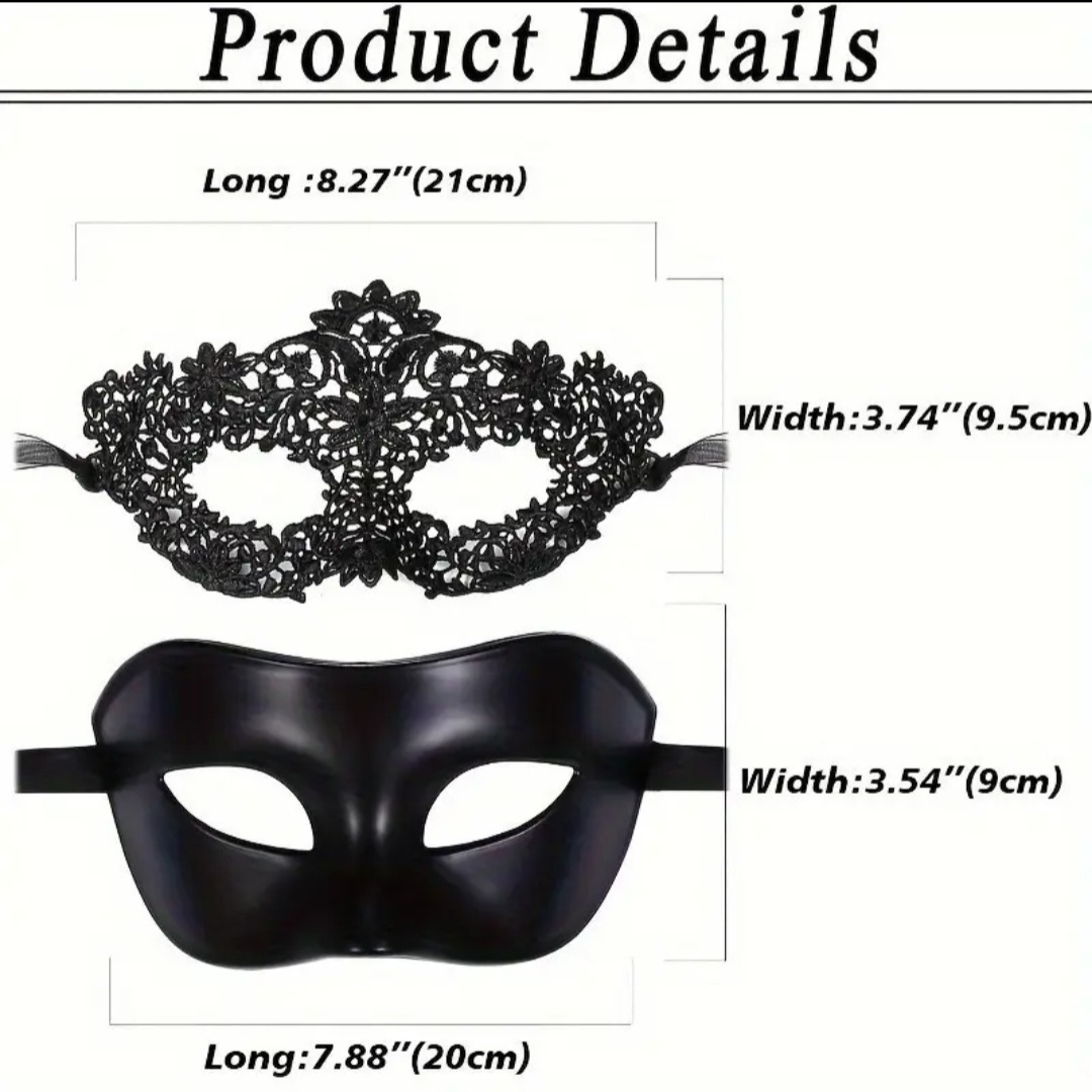 Couple Masquerade Lace Mask set | Shop Today. Get it Tomorrow