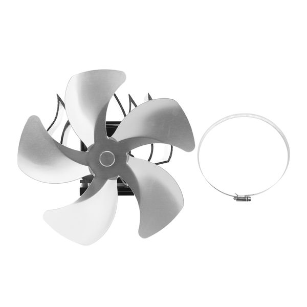 Five Blade Silver Hanging Fan Magnetic Silent Ke image