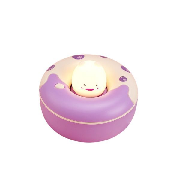 Cute Donut Desk Lamp - Night Light (Purple)