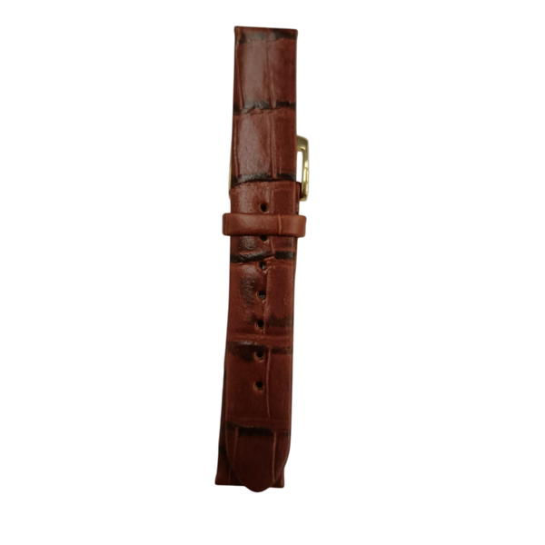 16mm Brown Alligator Grain Watch Strap
