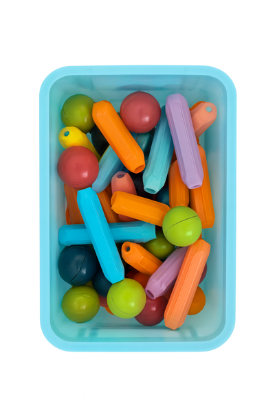 Large Size Magnetic Sticks and Balls Game / STEM Set - 74 pieces