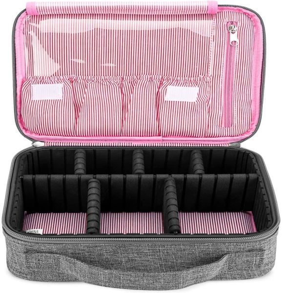 Optic Professional Cosmetic Travel Make Up Case Organizer