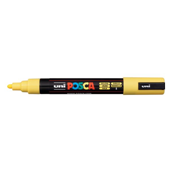 Posca PC-5M Marker 1.8 – 2.5mm Medium Tip - Yellow