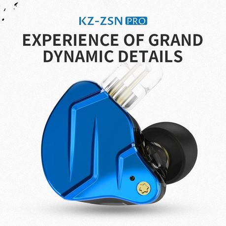 KZ ZSN Pro Hybrid Driver 1DD 1BA Earbuds Earphones Headphones with HD Mic Shop Today. Get it Tomorrow takealot