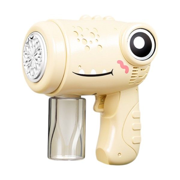 Playful Dinosaur Design Automatic Bubble Machine - Yellow