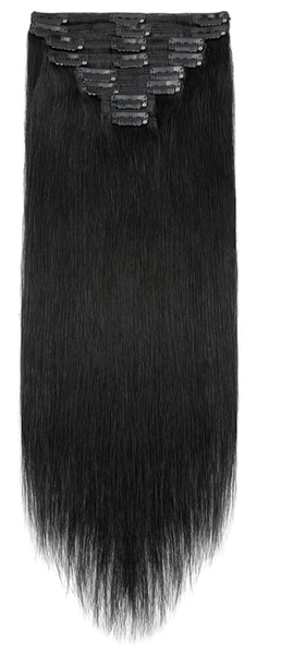 clip in hair extensions for short black hair