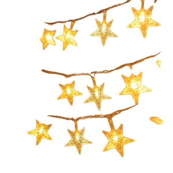 ZYF-46 Star LED Fairy String Light With Tail Plug Extension Warm White 5m