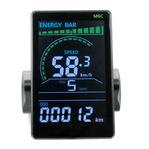 M6C Electric Bike LCDD is play Meter 24V 36V 48V 60V