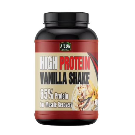 High Protein Vanilla Shake 800g -Muscle Recovery,Strength,Nutrition,Energy Image