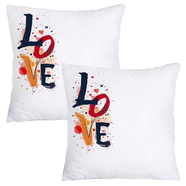 Scatter Cushion Cover Set - Love in art form