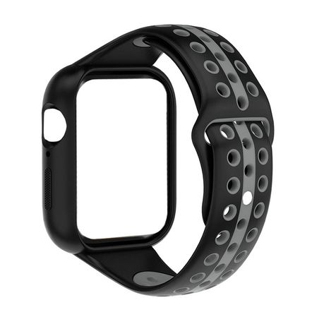 Apple watch band with face outlet cover