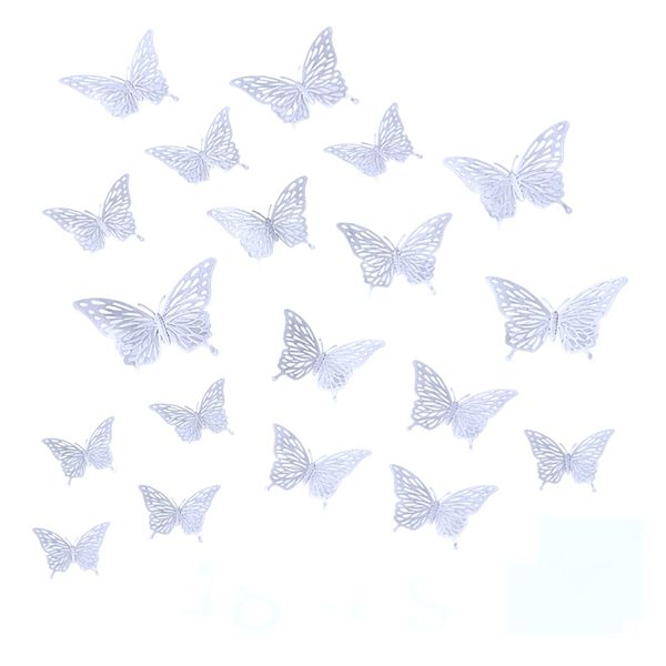 48 Piece 3D Gold Butterfly Wall Stickers