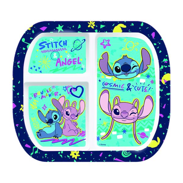 Stitch Drawing Divided Plate
