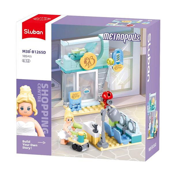 Sluban Building Set: Metropolis - Hair Salon - 105 Pieces
