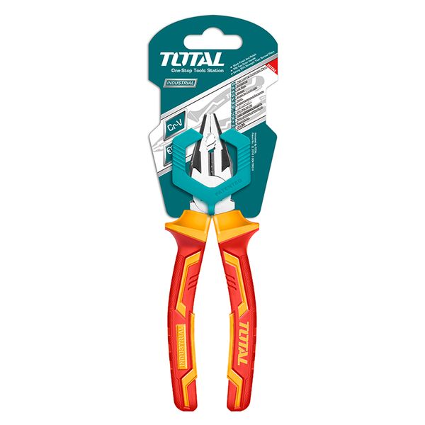 TOTAL Combination Pliers 6"/160mm Insulated