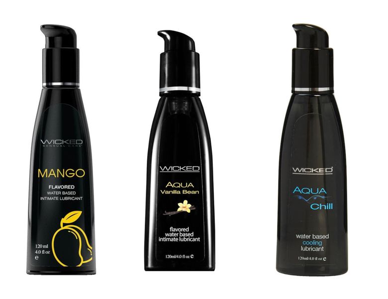 Wicked Adult Sensual Care Aqua Chill w Vanilla Bean &amp; Mango Lube Lubricants