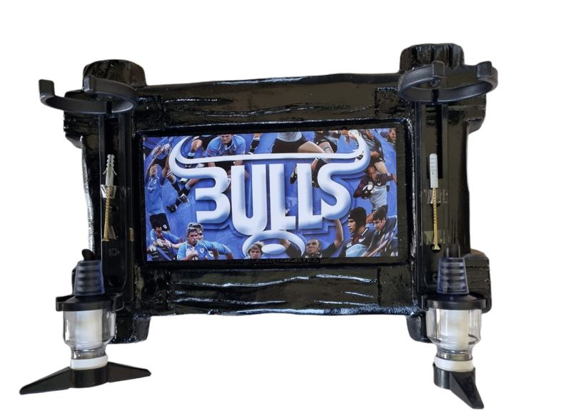 Bulls Rugby - 2 Optic Liquor Dispenser - Black
