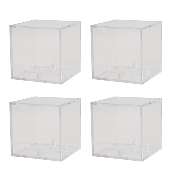 4Pcs Baseball Display Case,UV Dustproof for Baseball Memorabilia Ball