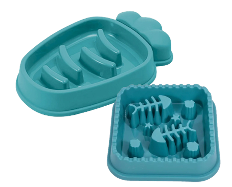 Stop Gobbling! Fun &amp; Functional Pet Slow Feeding Bowls (2-Pack)